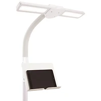 Lampadaire DEL traditionnel Dual Shade d'OttLite - Blanc