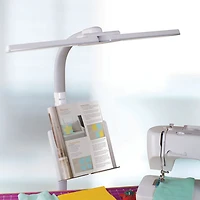 Lampadaire DEL traditionnel Dual Shade d'OttLite - Blanc
