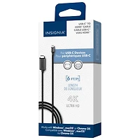 Câble USB-C à HDMI de 1,8 m (6 pi) d'Insignia (NS-PC3CHD6-C)