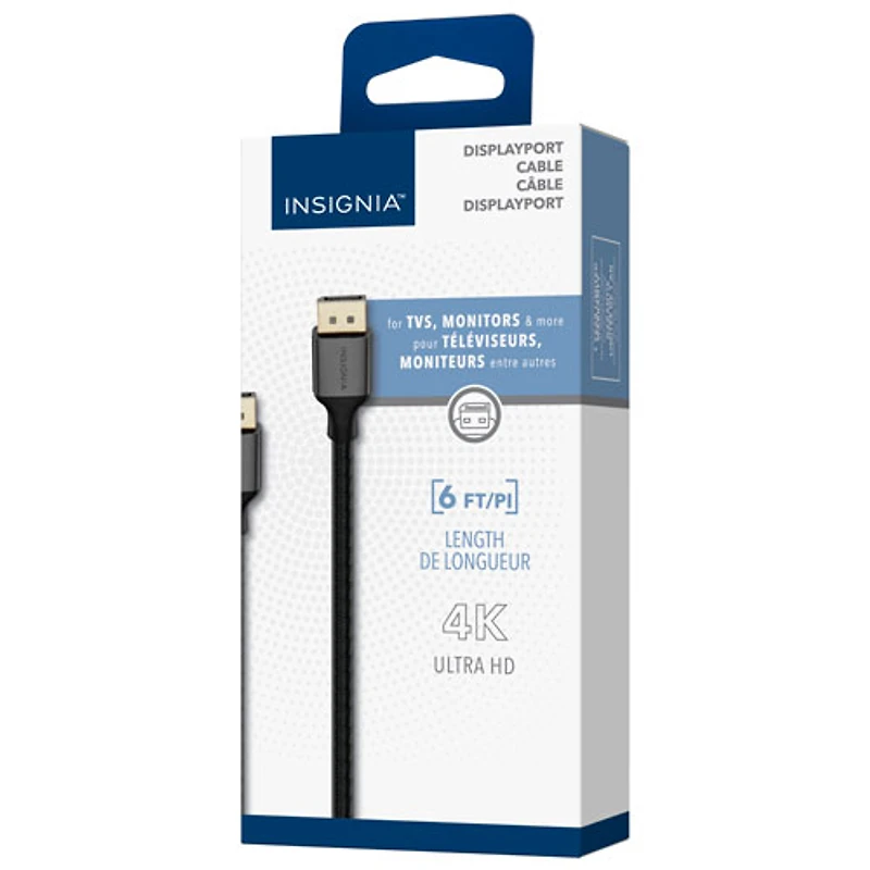 Câble DisplayPort à DisplayPort de 1,8 m (6 pi) d'Insignia (NS-PCDPDP6-C)