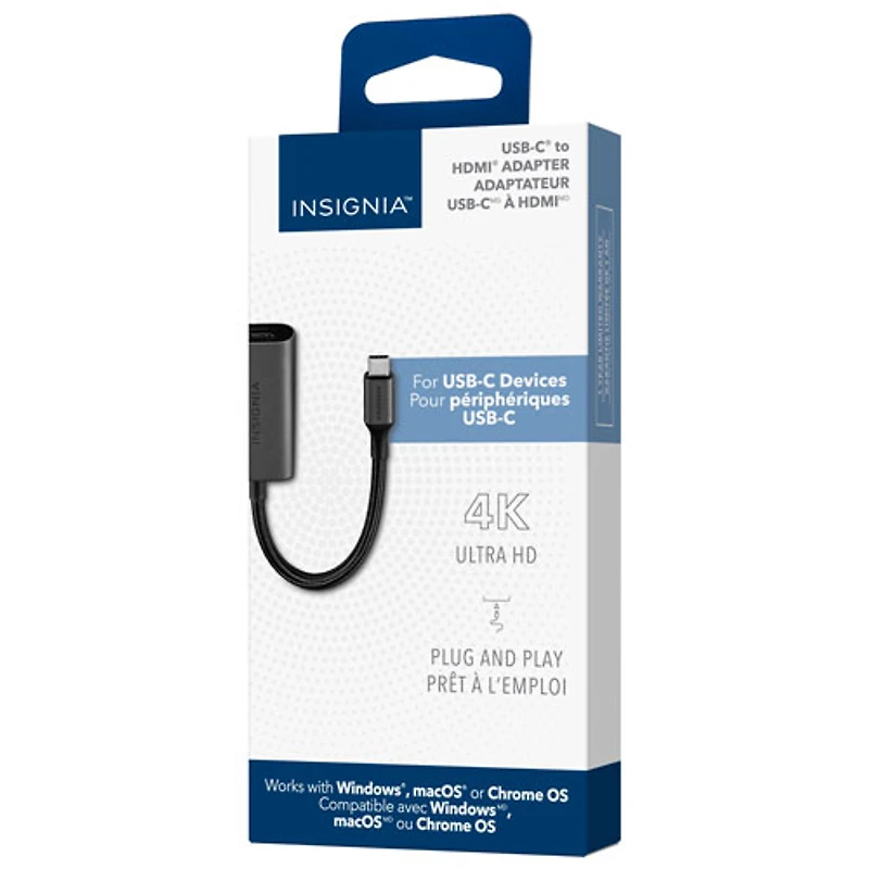 Adaptateur USB-C à HDMI d'Insignia (NS-PA3CHD-C)