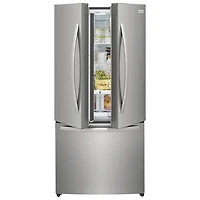 Réfrigérateur deux portes 17,6 pi³ 31,5 po distr. glace Gallery Frigidaire (FRFG1723AV) - Acier brossé
