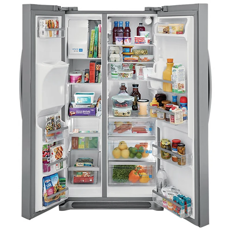 Réfrigérateur cong. juxtaposé 25,6 pi³ 36 po distributeur glace Gallery Frigidaire (GRSS2652AF)-Inox