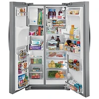 Réfrigérateur cong. juxtaposé 25,6 pi³ 36 po distributeur glace Gallery Frigidaire (GRSS2652AF)-Inox