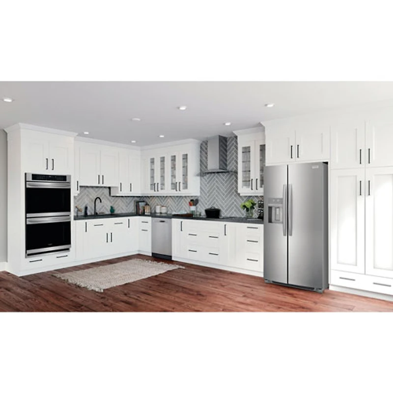 Réfrigérateur cong. juxtaposé 25,6 pi³ 36 po distributeur glace Gallery Frigidaire (GRSS2652AF)-Inox