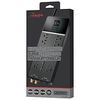 Parasurtenseur à 8 prises avec 2 ports USB de Rocketfish - Seulement chez Best Buy