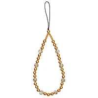 Case-Mate Beaded Phone Wristlet Chain -Gold/Clear