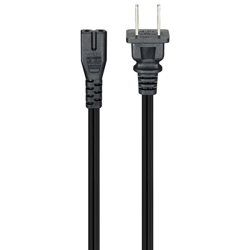 Câble alimentation polarisé 2m (6 pi) Best Buy Essentials (BE-HCL330-C) - Noir - Exclusif Best Buy