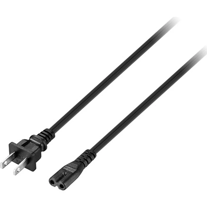 Câble alimentation non polarisé 2m (6 pi) Best Buy Essentials (BE-HCL331-C) - Noir-Exclusif Best Buy