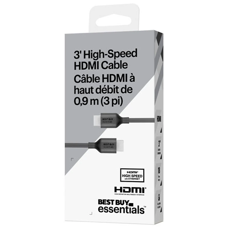 Câble HDMI de 0,9 m (3 pi) Best Buy Essentials - Exclusivité Best Buy