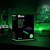 Disque dur externe portatif USB 3.0 2 To certifié Xbox de Seagate avec barre DEL verte (STKX2000400)