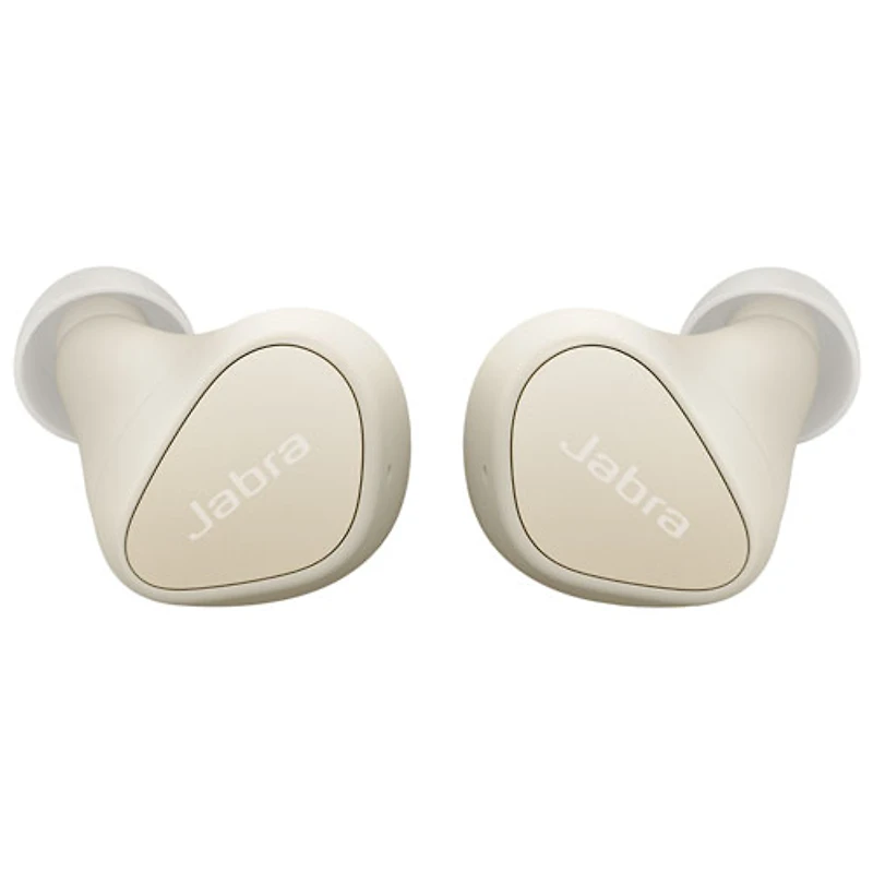 Écouteurs boutons 100 % sans fil à isolation sonore Elite 3 de Jabra - Beige pâle