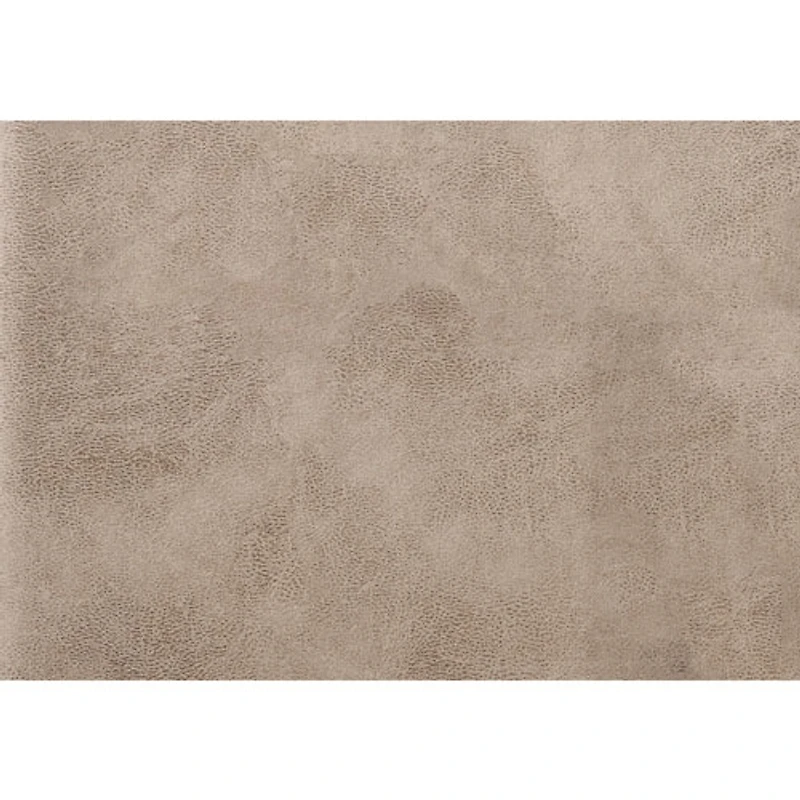 Chaise de salle à manger contemporaine à accoudoirs en similicuir Monarch - Ensemble de 2 - Taupe