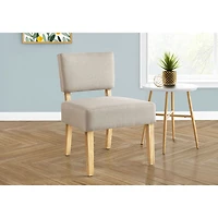 Chaise d'appoint en tissu sans accoudoir de Monarch - Taupe