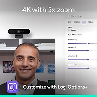Logitech Brio 4K Pro Webcam with HDR & Noise-Cancelling Mics