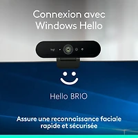 Logitech Brio 4K Pro Webcam with HDR & Noise-Cancelling Mics