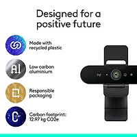 Logitech Brio 4K Pro Webcam with HDR & Noise-Cancelling Mics