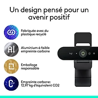 Logitech Brio 4K Pro Webcam with HDR & Noise-Cancelling Mics