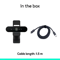 Logitech Brio 4K Pro Webcam with HDR & Noise-Cancelling Mics