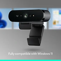 Caméra Web 4K Pro Brio de Logitech avec HDR et micros à suppression du bruit