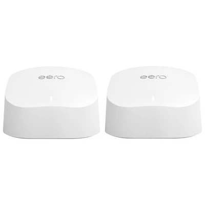 Système Wi-Fi 6 maillé de maison intégrale Eero 6 (B086PFYLFY) - Ensemble de 2