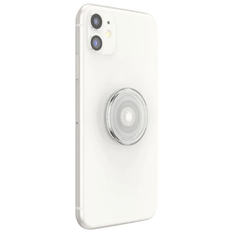 Prise extensible à support universel PopGrip de PopSockets pour cellulaire - Transparent