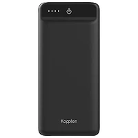 Chargeur portable compact à deux ports USB de 20 000 mAh de Kopplen - Noir