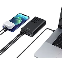 Kopplen Digital Display 30,000 mAh 22.5W Fast Charging USB Power Bank - Black