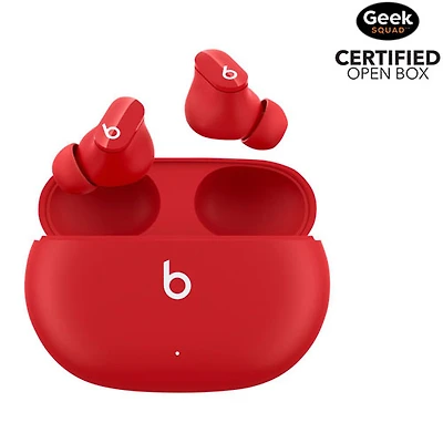 Open Box - Beats By Dr. Dre Studio Buds In-Ear Noise Cancelling True Wireless Earbuds - Red