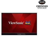 Boîte ouverte - Moniteur DEL IPS HD 1080p 15,6 po de ViewSonic avec temps de réponse 6,5 ms gris à gris (VG1655)