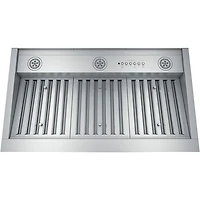 Hotte encastrée sur mesure de 36 po Designer de GE (UVC9360SLSS) - Acier inoxydable