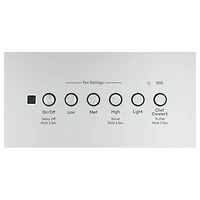 Hotte encastrée sur mesure de 36 po Designer de GE (UVC9360SLSS) - Acier inoxydable