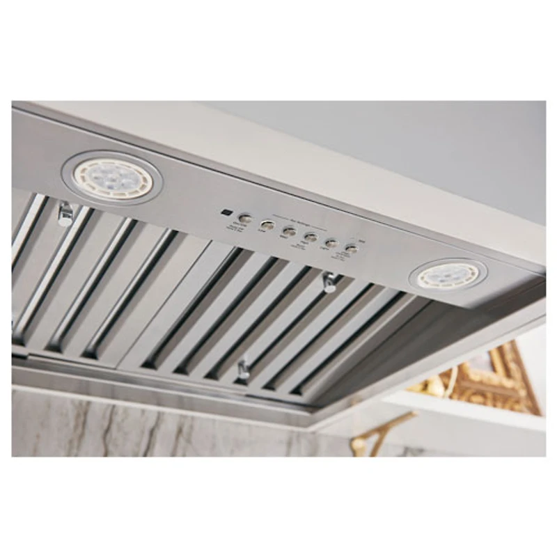 Hotte encastrée sur mesure de 36 po Designer de GE (UVC9360SLSS) - Acier inoxydable