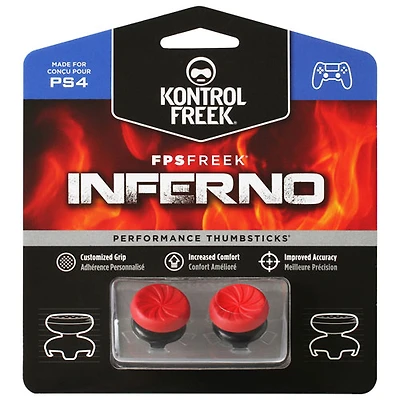 Capuchons antidérapants à 4 griffes FPS Freek Inferno de KontrolFreek pour PS4 & PS5