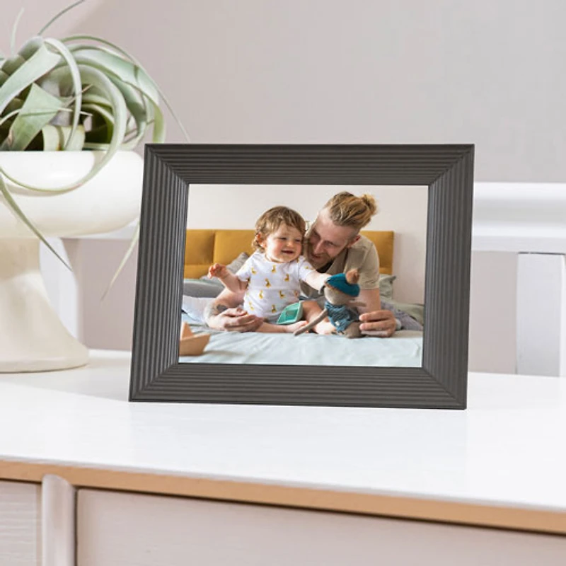 Cadre photo numérique Wi-Fi de 8,75 po Mason d'Aura (AF200GRPS) - Graphite