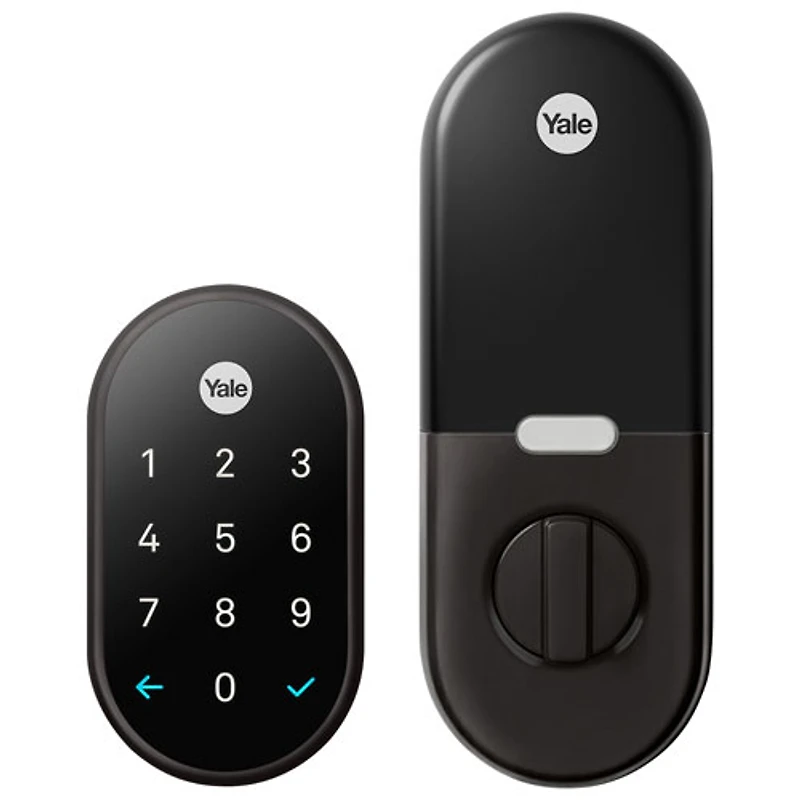 Serrure intelligente Wi-Fi Google Nest x Yale avec Nest Connect - Suède noir