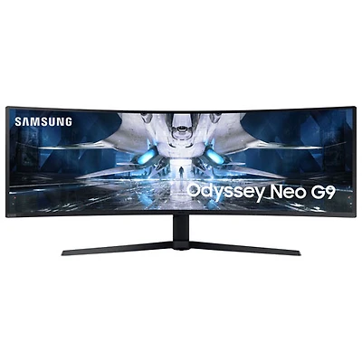 Moniteur de jeu DEL incurvé AV WQHD GTG 1 ms G-Sync FreeSync 240 Hz 49 po Odyssey Neo G9 de Samsung (LS49AG952NNXZA)
