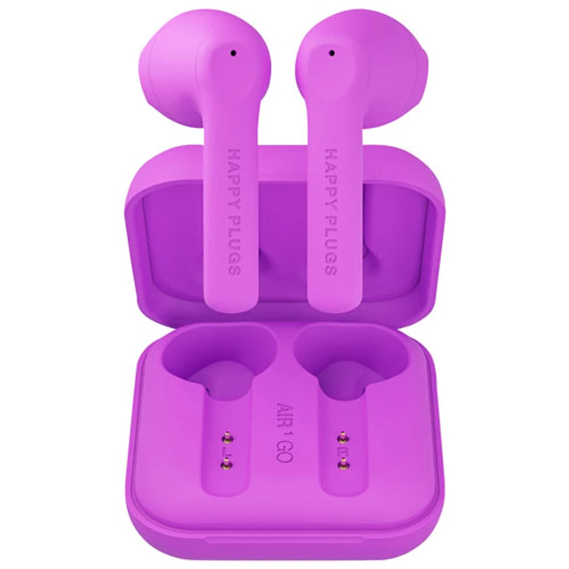 Écouteurs boutons 100 % sans fil Air1 Go de Happy Plugs - Violet