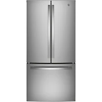Réfrigérateur à deux portes 18,6 pi³ 33 po avec distributeur d'eau de GE (GWE19JYLFS) - Acier inoxydable