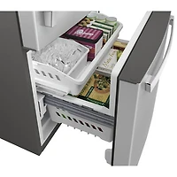 Réfrigérateur à congélateur inférieur 24,8 pi³ 33 po de GE (GDE25EYKFS) - Acier inoxydable