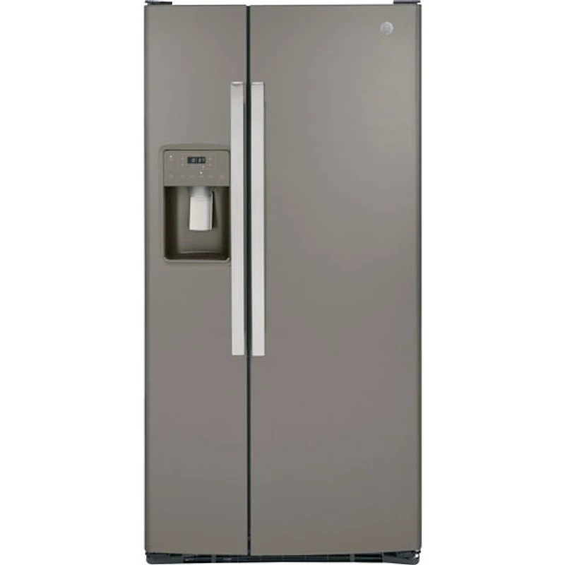Réfrigérateur congélat. juxt. 23 pi³ 33 po distributeur eau/glaçons Whirlpool (GSS23GMPES)-Ardoise