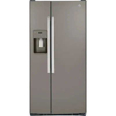 Réfrigérateur congélat. juxt. 23 pi³ 33 po distributeur eau/glaçons Whirlpool (GSS23GMPES)-Ardoise