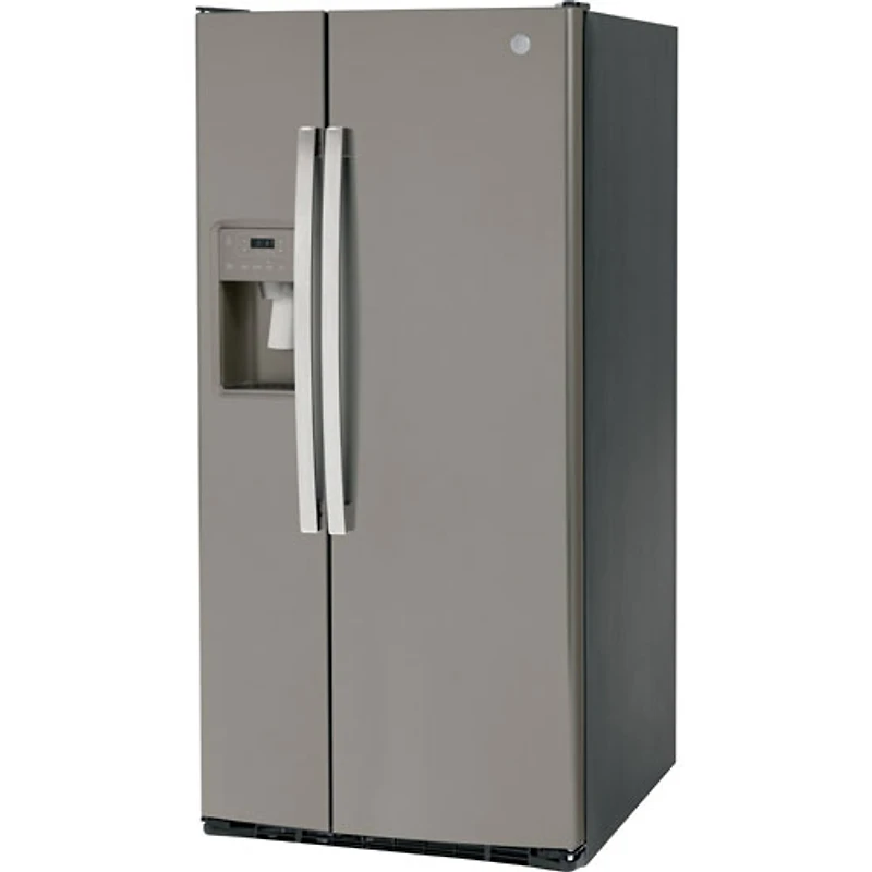 Réfrigérateur congélat. juxt. 23 pi³ 33 po distributeur eau/glaçons Whirlpool (GSS23GMPES)-Ardoise