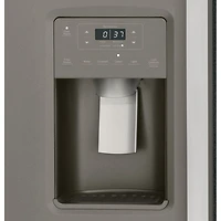 Réfrigérateur congélat. juxt. 23 pi³ 33 po distributeur eau/glaçons Whirlpool (GSS23GMPES)-Ardoise