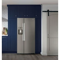 Réfrigérateur congélat. juxt. 23 pi³ 33 po distributeur eau/glaçons Whirlpool (GSS23GMPES)-Ardoise