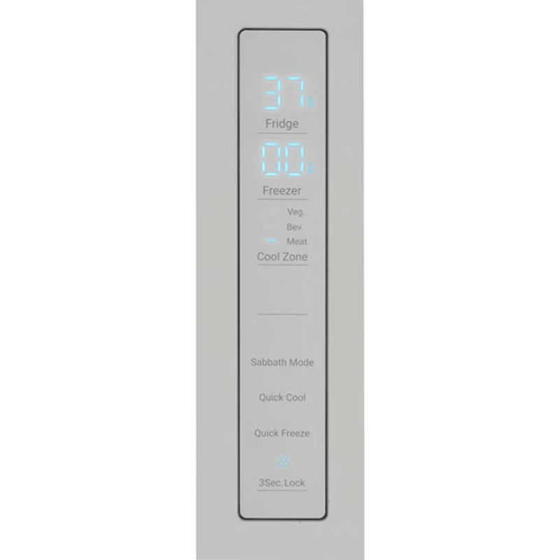 Réfrigérateur à 4 portes 14,5 pi³ 28 po de Haier (QJS15HYRFS) - Acier inoxydable