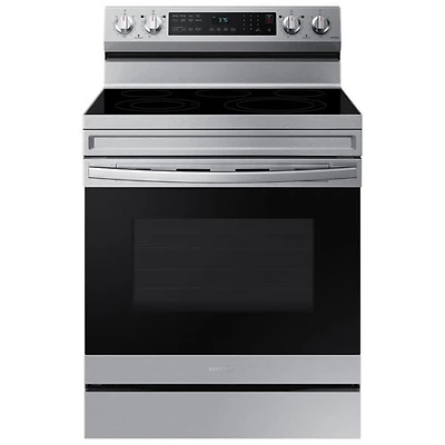 Samsung 30" 6.3 Cu. Ft. Electric Air Fry Range (NE63A6511SS) - Stainless - Open Box - Scratch & Dent
