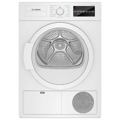 Sécheuse électrique à condensateur 4 pi³ série 300 de Bosch (WTG86403UC) - Blanc - BO - Endommagé