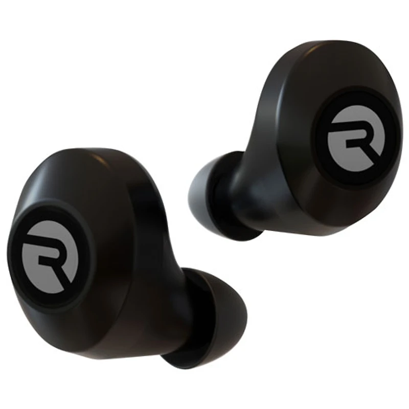 Écouteurs boutons 100 % sans fil à isolation sonore The Everyday de Raycon - Noir carbone