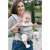 Porte-bébé en filet respirant à quatre positions Omni 360 Cool Air Mesh d'Ergobaby - Gris perle